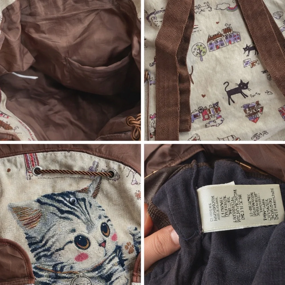 Cute‎ Cat Print Backpack for Cat Lovers